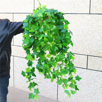Plante artificiale pentru perete – liana verde și pothos, decor de perete pentru interior