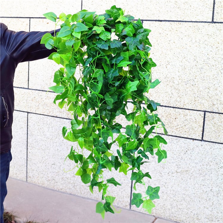 Plante artificiale pentru perete – liana verde și pothos, decor de perete pentru interior