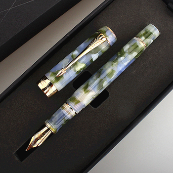 Jinhao Century 100 Емералдно зелено метално перо — минималистично писало за бизнес подарък