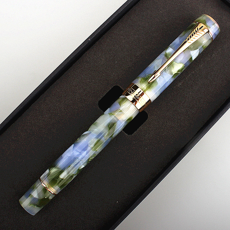 Jinhao Century 100 Емералдно зелено метално перо — минималистично писало за бизнес подарък