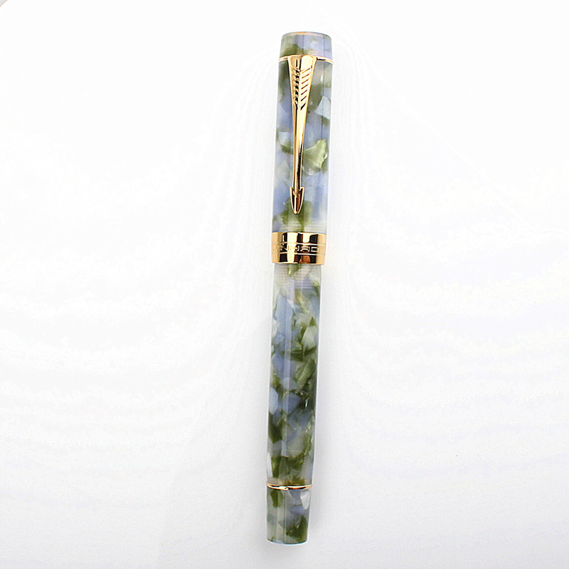 Jinhao Century 100 Емералдно зелено метално перо — минималистично писало за бизнес подарък
