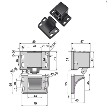 Pressure Lock за врати на боядисвателна камера – заключалка за врати, latch, горен и долен заключващ механизъм, болтов замък, hasp