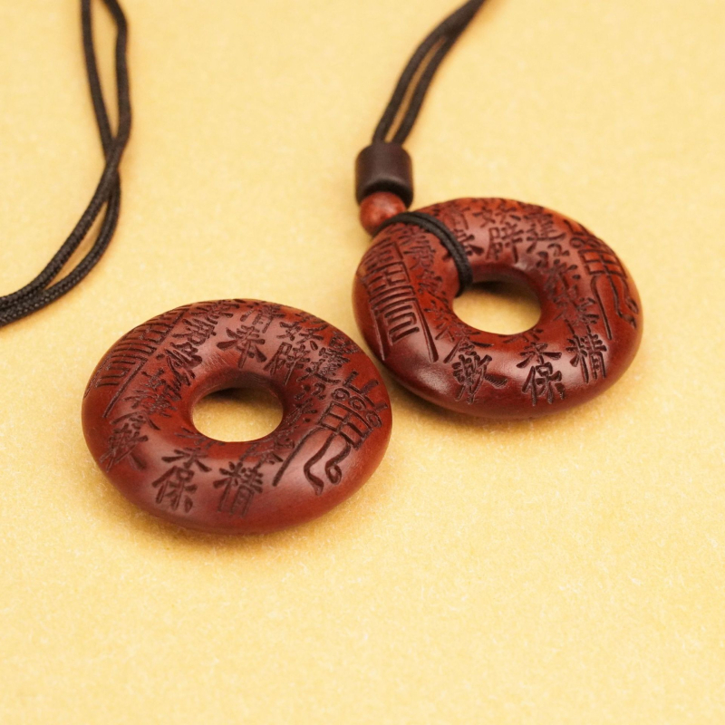Bagua privjesak od drveta jujube – taoistički amulet