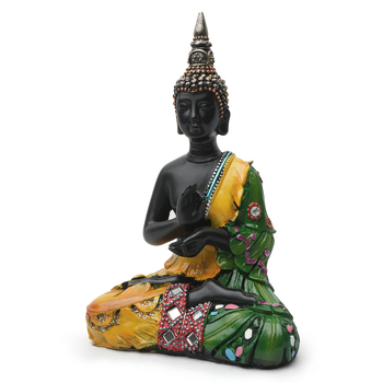 Смолени олтарни статуи: Shakyamuni Buddha, Avalokitesvara Bodhisattva и Ksitigarbha Bodhisattva