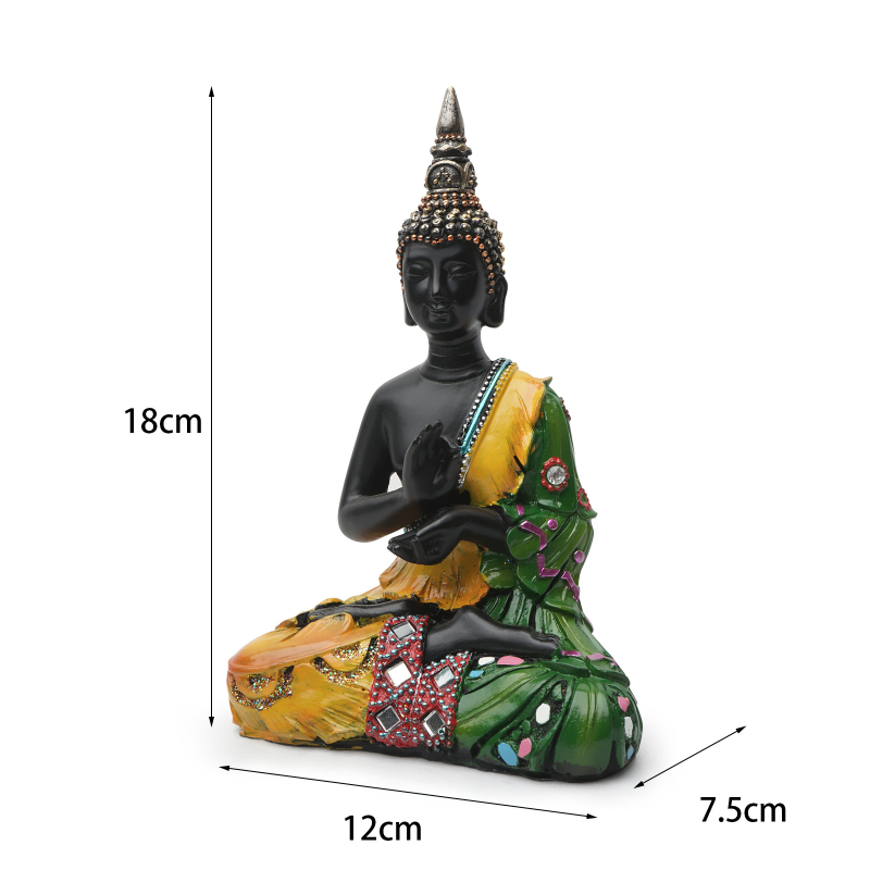 Смолени олтарни статуи: Shakyamuni Buddha, Avalokitesvara Bodhisattva и Ksitigarbha Bodhisattva