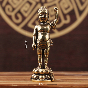 Месингова статуя Буда Шакямуни за къпане със басейн и осветен воден ефект