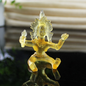 Статуя Vajrasattva с древна цветна глазур, с двойно тяло Будда за тантрически храм