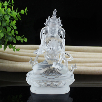 Статуя Vajrasattva с древна цветна глазур, с двойно тяло Будда за тантрически храм