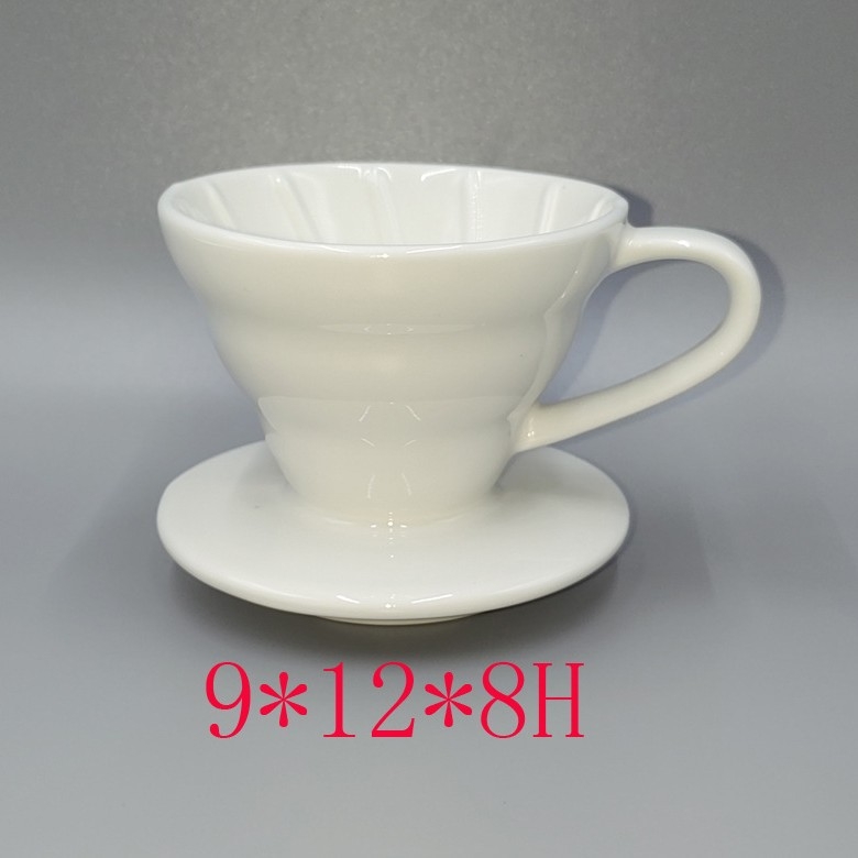 V60 керамичен дрипър за кафе с едно дупче