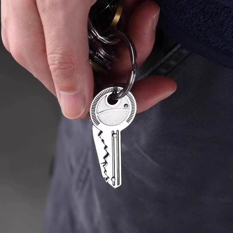 Mini džepni nož s ključem, višefunkcijski nož za voće, sklopivi EDC alat za outdoor, samoodbrana i otvaranje paketa