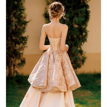 Večernja haljina s jednim ramenom, vrhunska izrada, nov model, elegantan i vitak kroj, duga haljina za bankete i proslave za odrasle, francuski retro stil