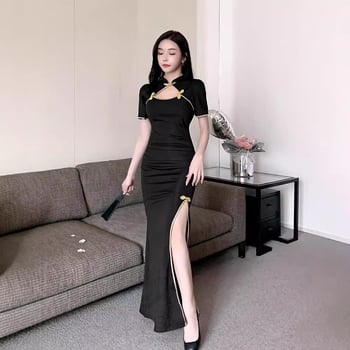 2026 nova ljetna seksi qipao haljina za žene, uski kroj, formalna večernja haljina kineskog stila sa prorezom