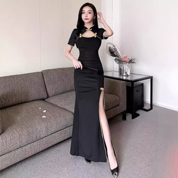 2026 nova ljetna seksi qipao haljina za žene, uski kroj, formalna večernja haljina kineskog stila sa prorezom