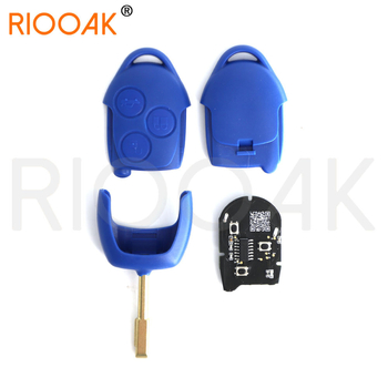 Plavi Ford Quanshun Mk7 daljinski ključ - 433MHz, čip 4D63, 6C1T-15K601-AG