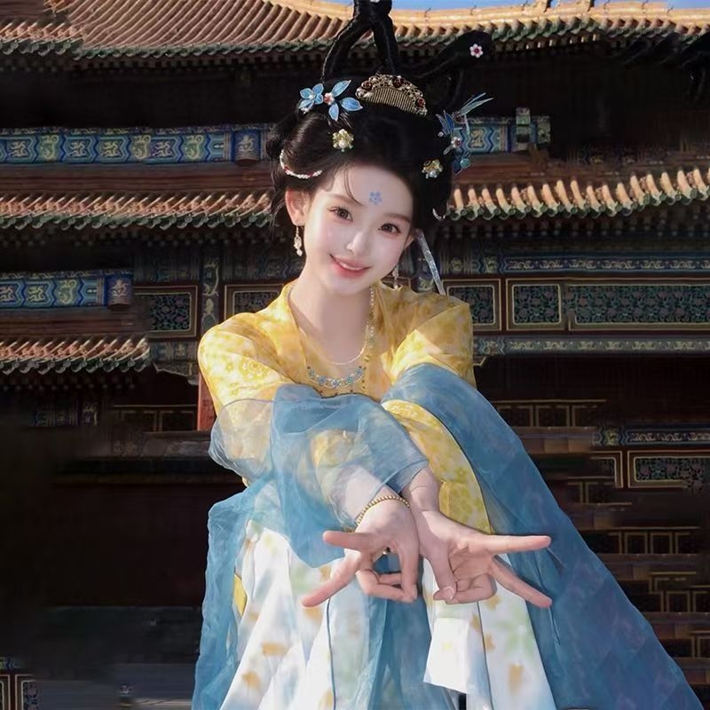 Nova Hanfu Laurel – restauracija dinastije Tang, suknja do prsa, ženski ljetni komplet, svakodnevni vilinski stil, influencer izgled