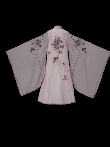 Odrasla žena Hanfu s teškom šivanjem i motivom kamelije, crna planinska boja, duljina do prsa, starinski kostim suknja, stanjivanje figure, novi kineski stil