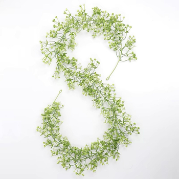 Изкуствени декоративни лози и цветя Baby's Breath за дневна стая, таванни висящи лози от пластмаса
