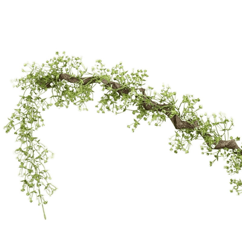 Изкуствени декоративни лози и цветя Baby's Breath за дневна стая, таванни висящи лози от пластмаса