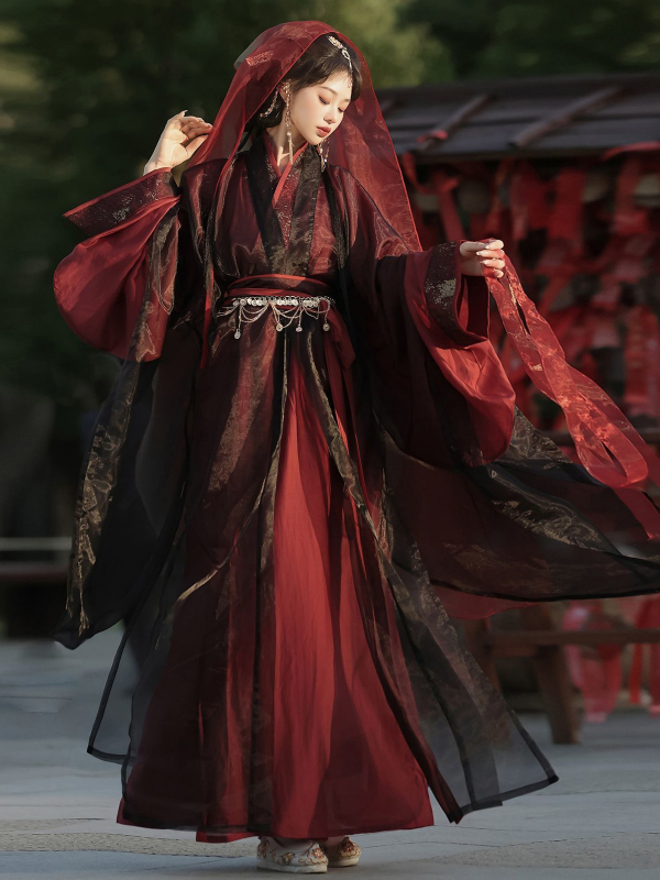 Ženski hanfu u stilu Wei i Jin, nadahnut Mulan, haljina s preklopljenim ovratnikom iz doba Vojnih Država, proljeće i ljeto