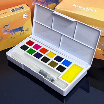 Gouache set boja s 12 boja za početnike – umjetnički pribor za djecu