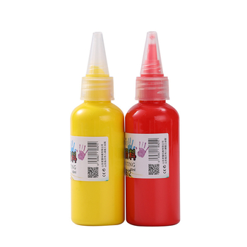Dječji set gvaš boja za crtanje prstima, 60 ml, 12 boja, za djecu i nastavu