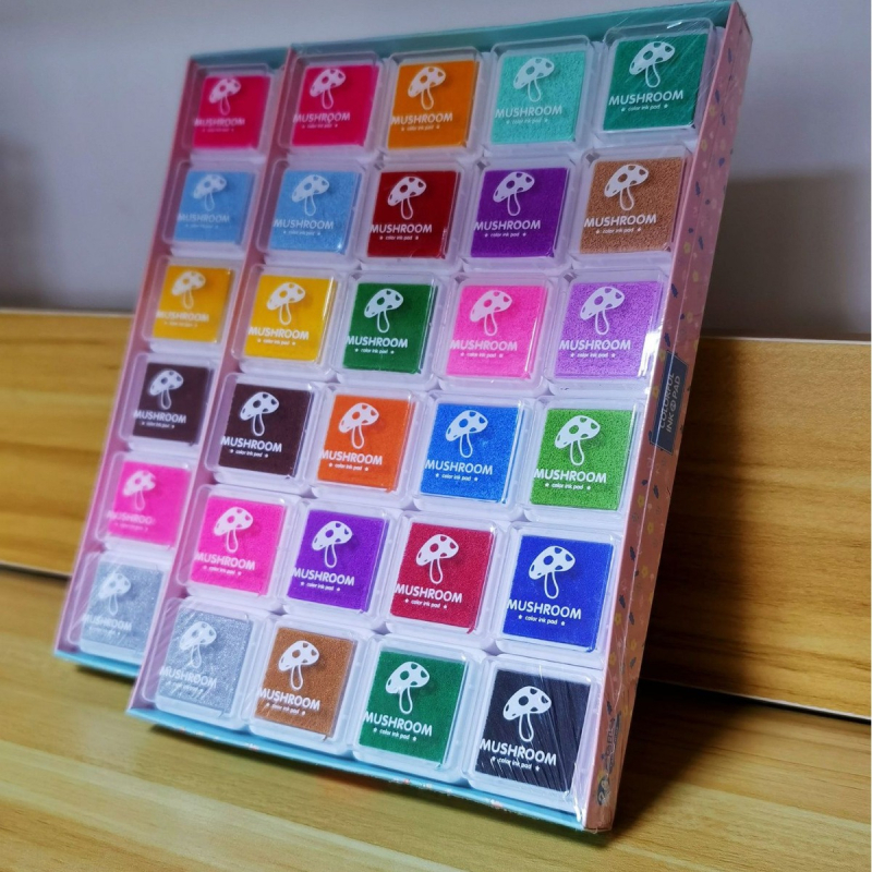 Set boja za otiske prstiju za djecu, 24 boja, DIY pigmentno slikanje, za otiske i grafite