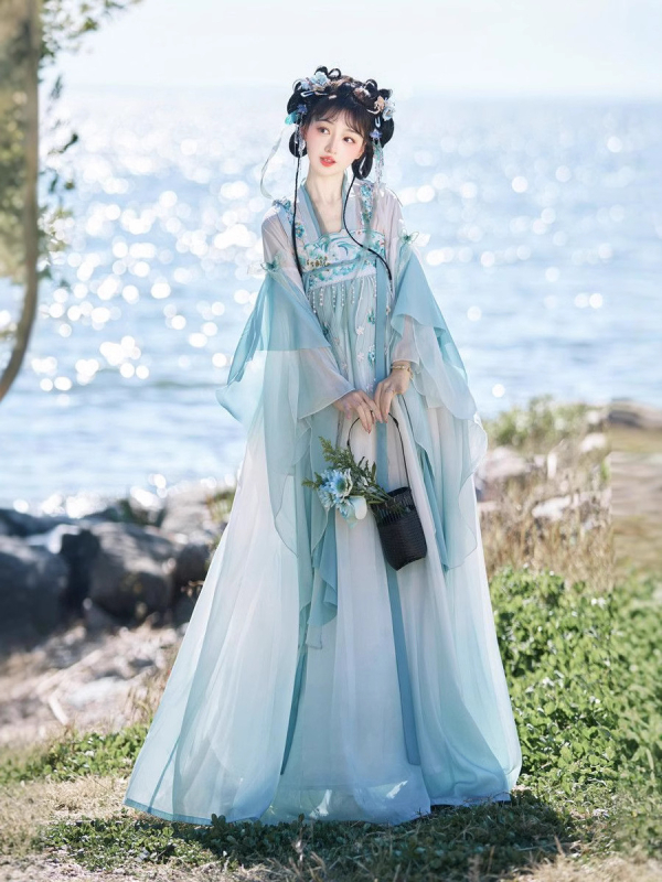 Vezani hanfu za proljeće i ljeto, Tang stil, tradicionalna kineska odjeća za odrasle