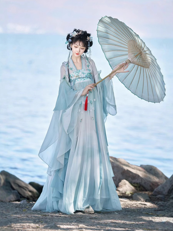 Vezani hanfu za proljeće i ljeto, Tang stil, tradicionalna kineska odjeća za odrasle