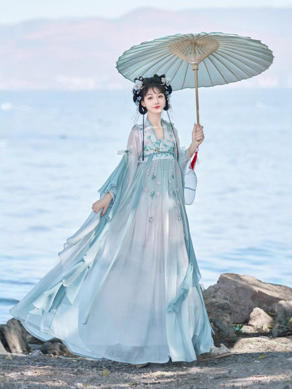 Vezani hanfu za proljeće i ljeto, Tang stil, tradicionalna kineska odjeća za odrasle
