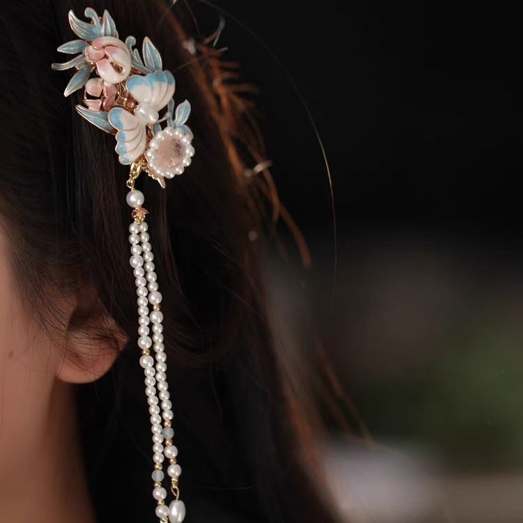 Bočna klipsa s resicama, kineski retro stil Hanfu – dodaci za kosu za žene