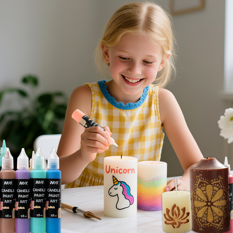 Pigmenti za crtanje svijeća za djecu DIY aromaterapija, perive, bez dima, 3D kontura i bojanje, dekoracije za zabavu