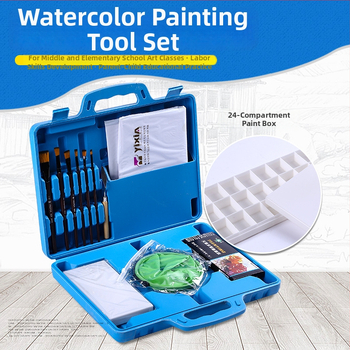 Set alata za gouache i akvarel za školsku umjetničku nastavu