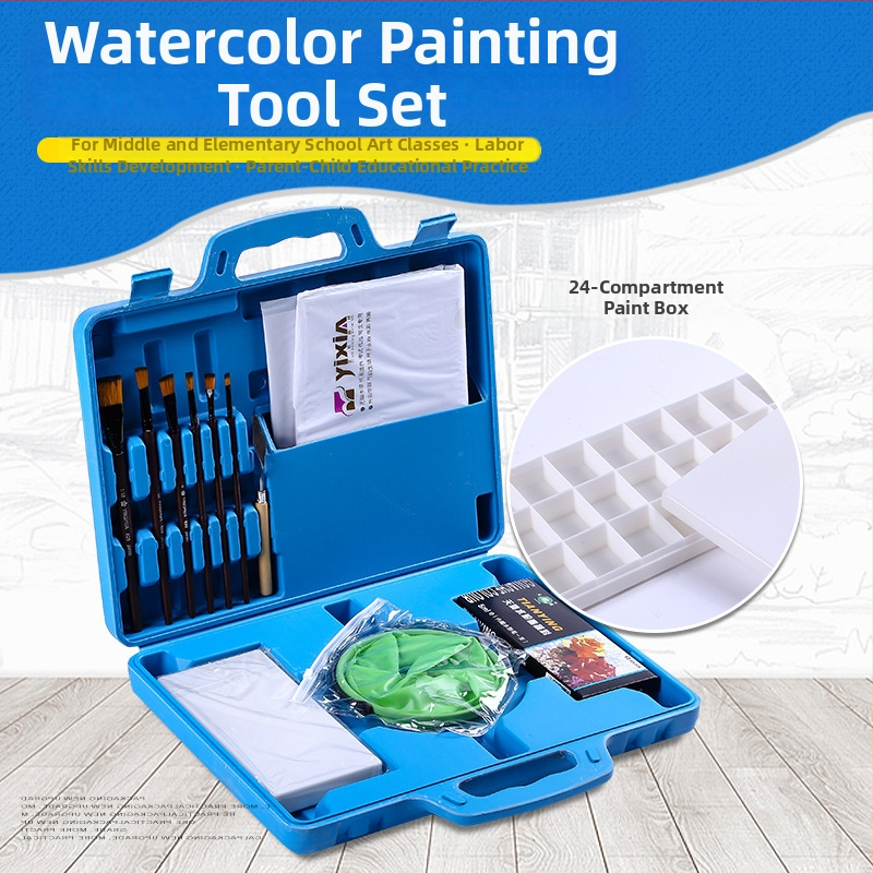Set alata za gouache i akvarel za školsku umjetničku nastavu