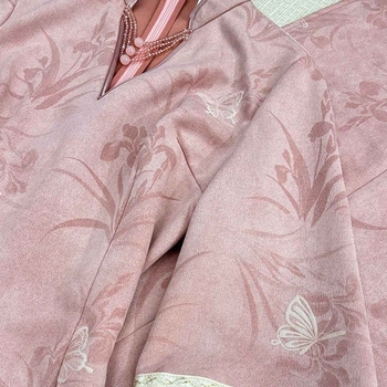 2025 Izvorno ručno izrađeni kineski stil cheongsam s izvezom i perlicama na lancu Peach Blossom Oolong, jesen-zima retro