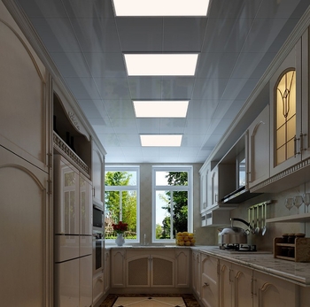 LED интегрирана таванна светлина, плосък LED панел за кухня и баня, 300x300