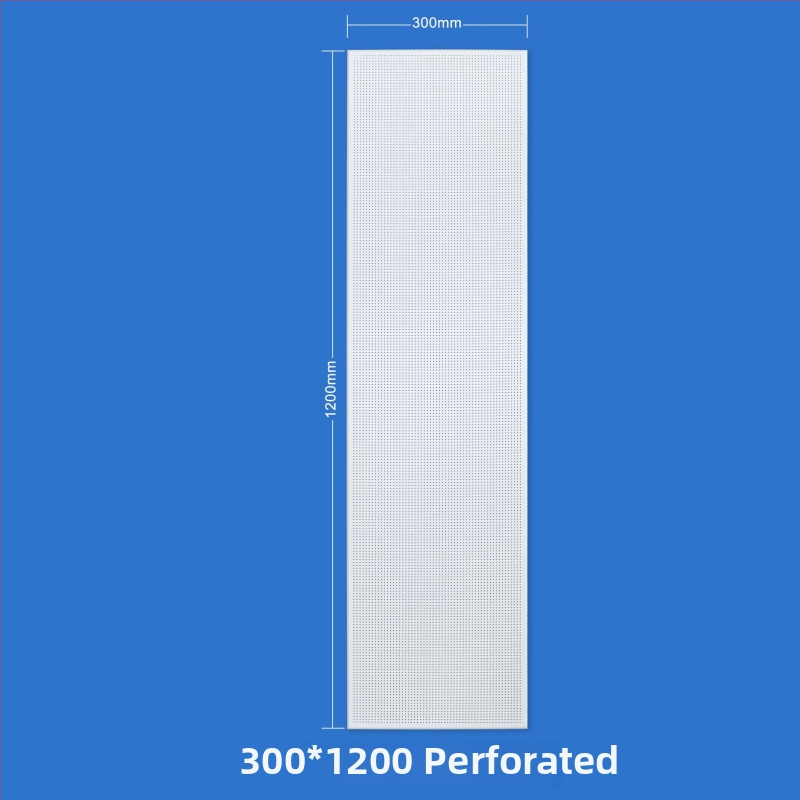 Integrovaný panel stropu z hliníka 300×1200 matná biela, laminovaný povrch, 30×120 pre chodby nemocníc a kancelárií