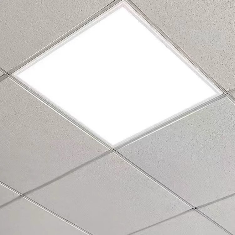 LED плоска панелна светлина за таван 600x600, интегриран таван 60x60, гипсова минерална вата