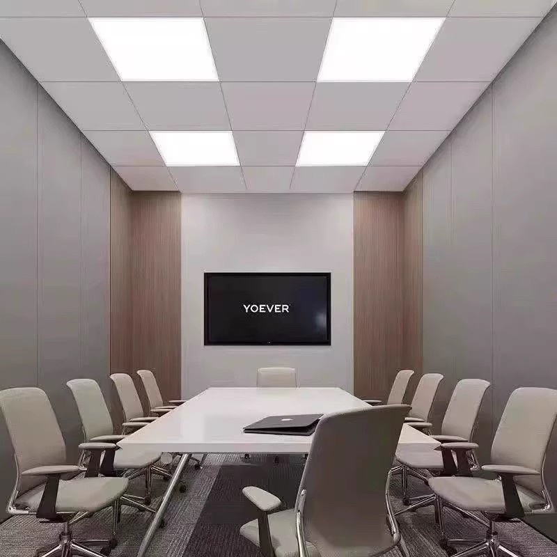 LED плоска панелна светлина за таван 600x600, интегриран таван 60x60, гипсова минерална вата