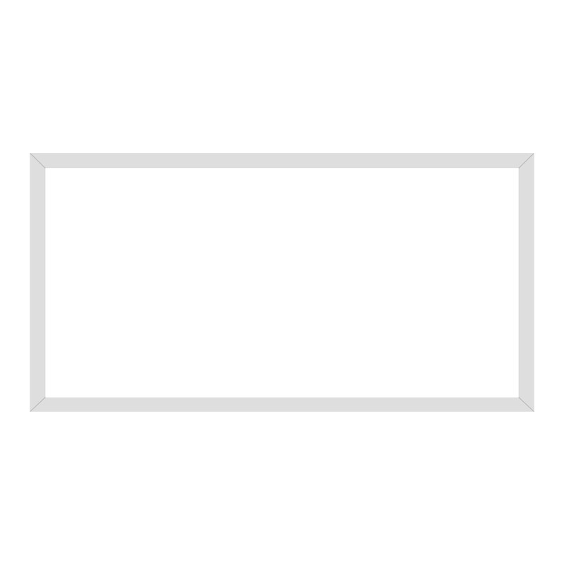 Triac тиристор 110V интегриран таванен LED панел, 120×60 см, лека стоманена рамка и плоча минерална вата