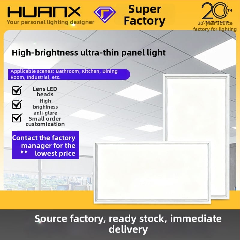 LED panel do stropu 300×450 mm a 450×900 mm, hliníkový stropný panel s priamym vyžarovaním