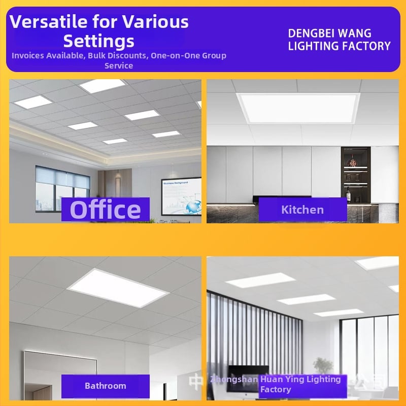 LED panel do stropu 300×450 mm a 450×900 mm, hliníkový stropný panel s priamym vyžarovaním