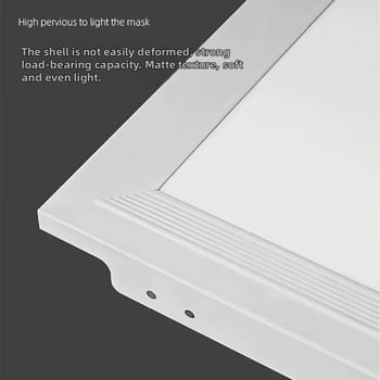 Integrovaný stropný LED panel 600x600, neutrálne a teplé svetlo, tri farebné teploty, doska zo sádrokartónu a minerálnej vaty, hliníkový rám.