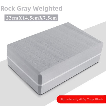 EVA blok za jogu s težom 420 g, dvobojni, debeli 7,5 cm, protuklizni