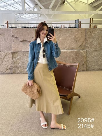 Onivintage Izuzetno Minimalistička Midi Suknja s Dojmom Starog Novca OA266D2145