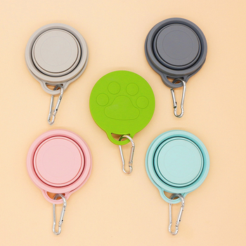Ceașcă pliabilă din silicon, 180 ml, cu design de labă de pisică, călătorie portabilă, culoare unică