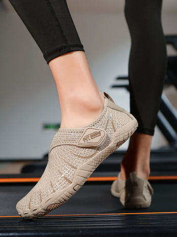 Unisex tenisice za unutarnji fitness, mrežasti gornji dio, Velcro zatvaranje, protuklizna potplat, lagane za trening, jogu