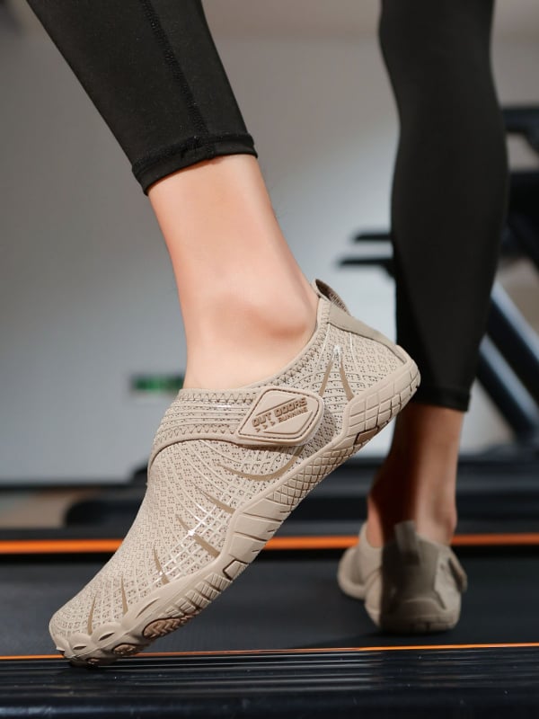 Unisex tenisice za unutarnji fitness, mrežasti gornji dio, Velcro zatvaranje, protuklizna potplat, lagane za trening, jogu