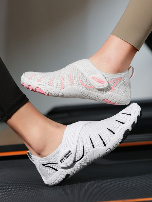 Unisex tenisice za unutarnji fitness, mrežasti gornji dio, Velcro zatvaranje, protuklizna potplat, lagane za trening, jogu