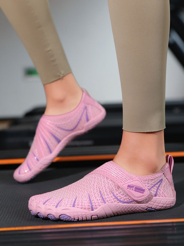 Unisex tenisice za unutarnji fitness, mrežasti gornji dio, Velcro zatvaranje, protuklizna potplat, lagane za trening, jogu