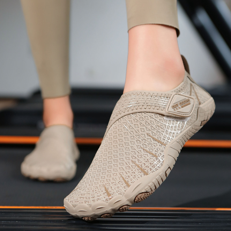 Unisex tenisice za unutarnji fitness, mrežasti gornji dio, Velcro zatvaranje, protuklizna potplat, lagane za trening, jogu